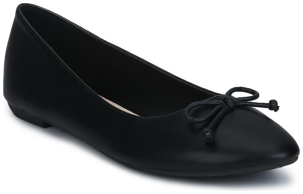 

Black PU Thin Bow Belly Flats