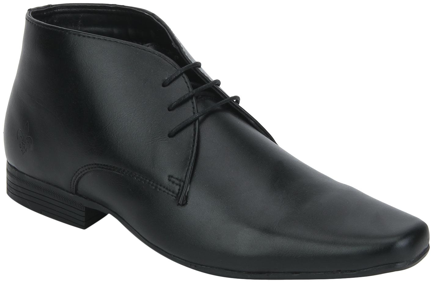 

Bond Street by Red Tape Men Black Derby Formal Shoes
