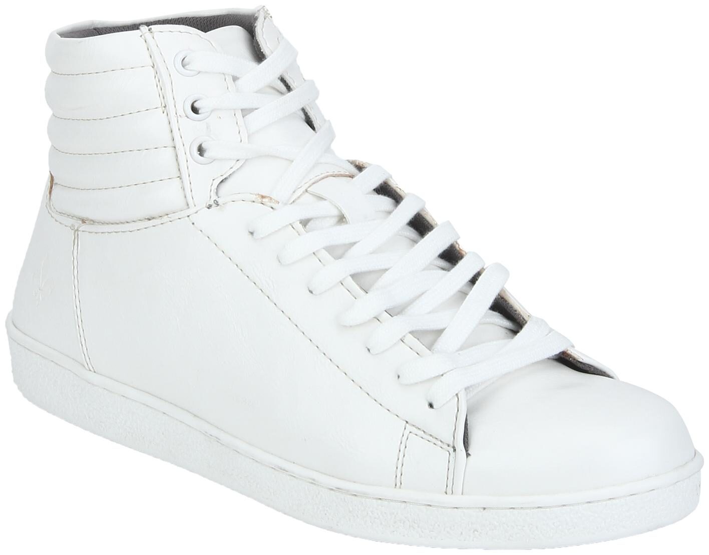 

Bond Street Men White High Top Sneakers - Bss066