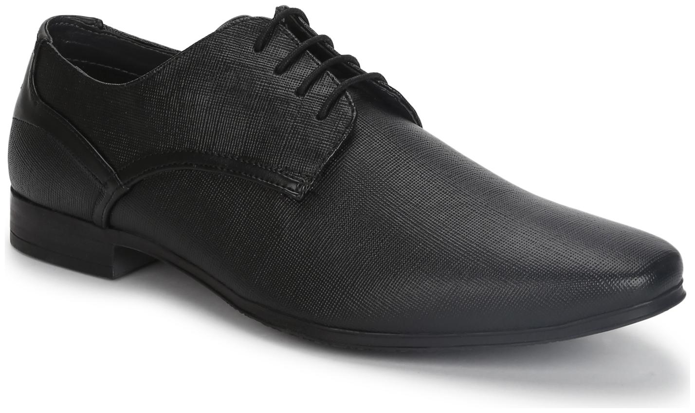 

Bond Street by Red Tape Men Black Derby Formal Shoes