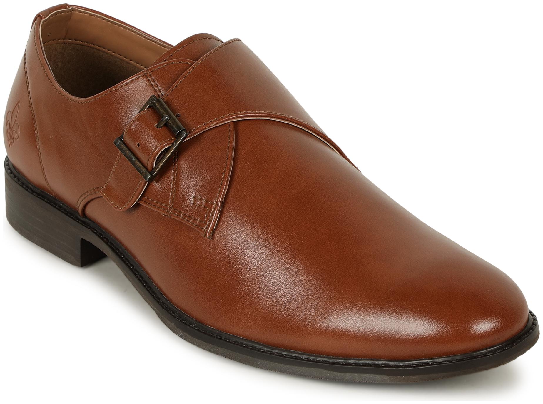 

Bond Street by Red Tape Men Tan Monk Shoes Formal Shoes