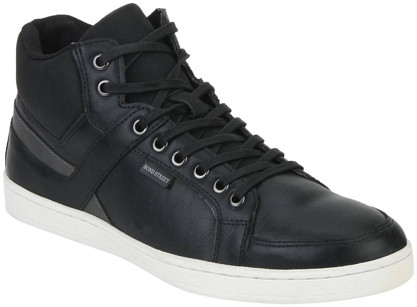 

Bond Street Men Black High Top Sneakers - Bss119