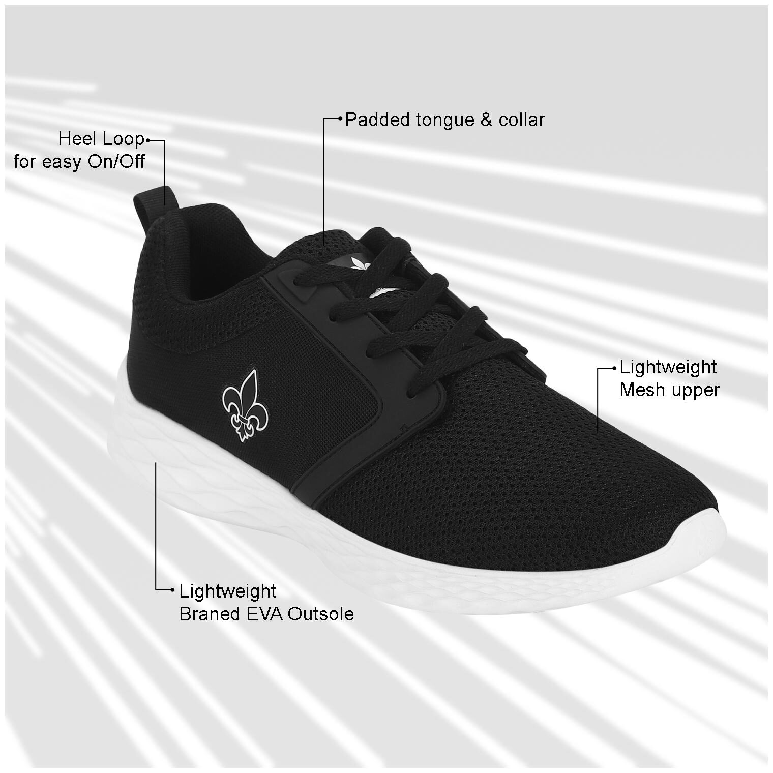 

Bond Street Men Walking Shoes Walking Shoes ( Black )