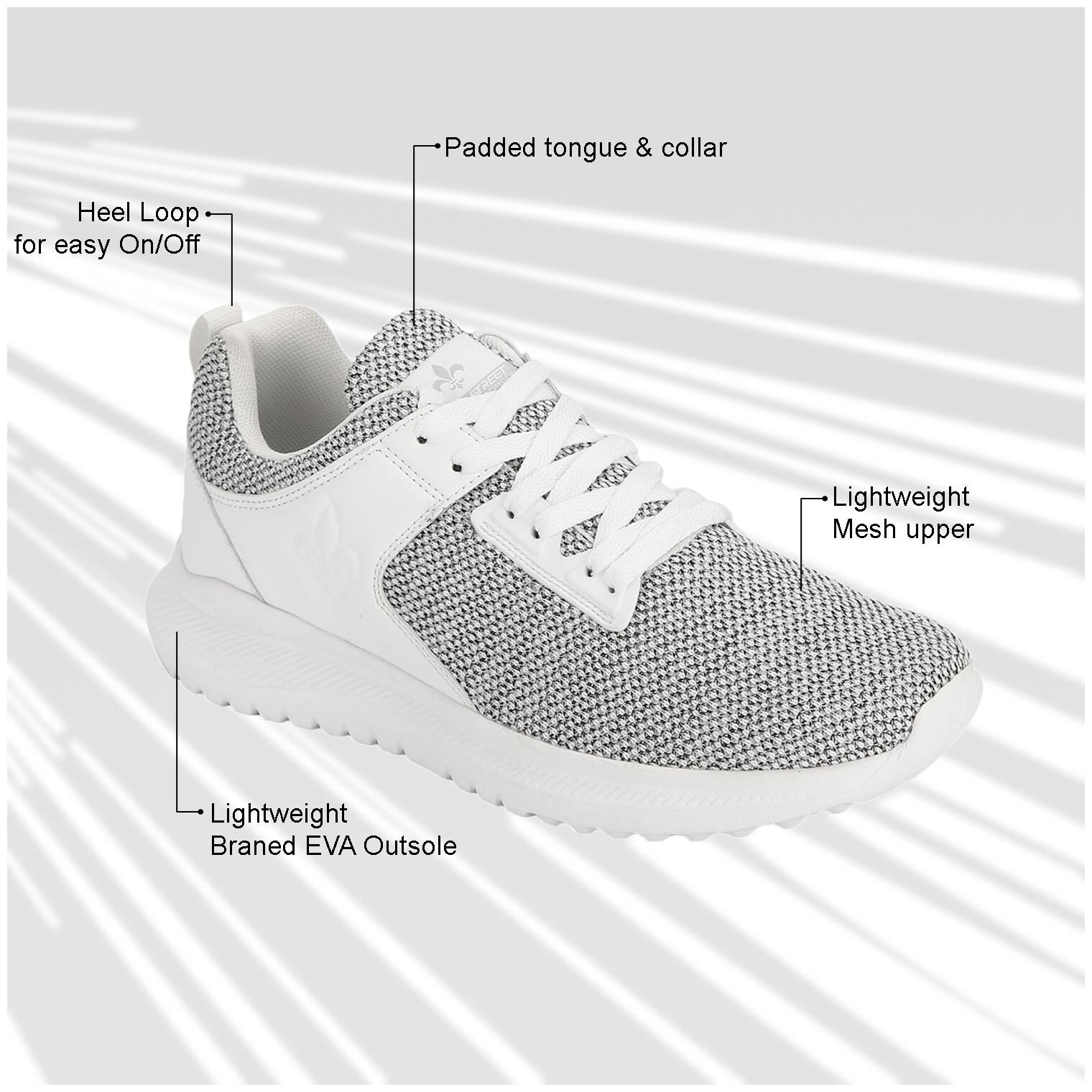 

Bond Street Men Walking Shoes Walking Shoes ( White )