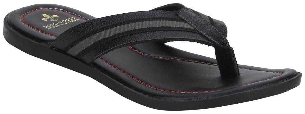 

Bond Street By Red Tape Men Black Slippers
