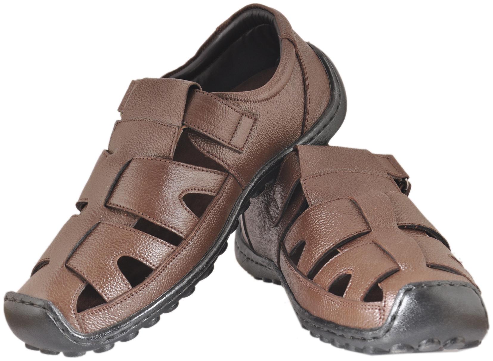

BRIGHT HORSE Men Brown Shoe-Style Sandals