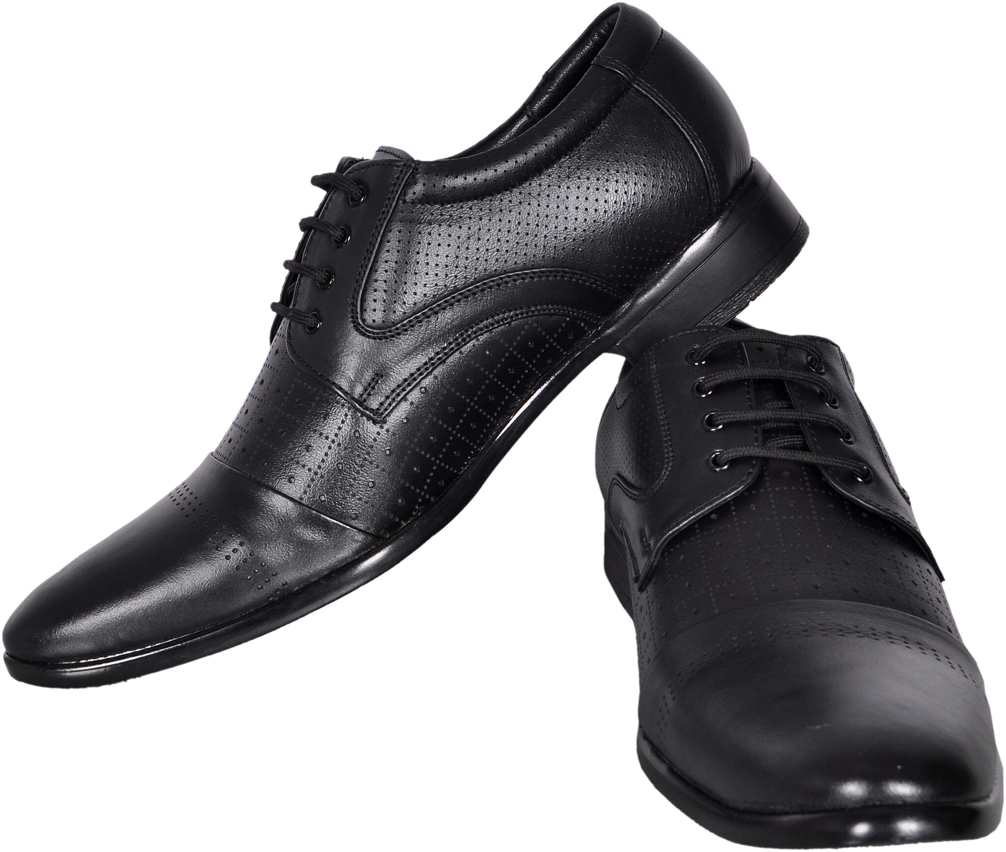 

BRIGHT HORSE Men Black Derby Formal Shoes - BH-2003-BLACK