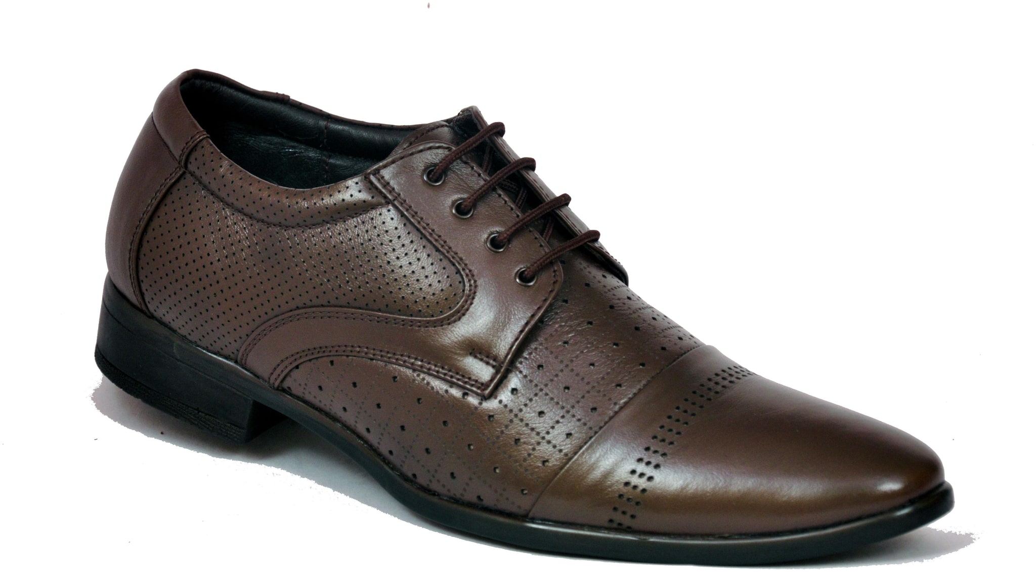 

BRIGHT HORSE Men Brown Derby Formal Shoes - BH-2003-BROWN