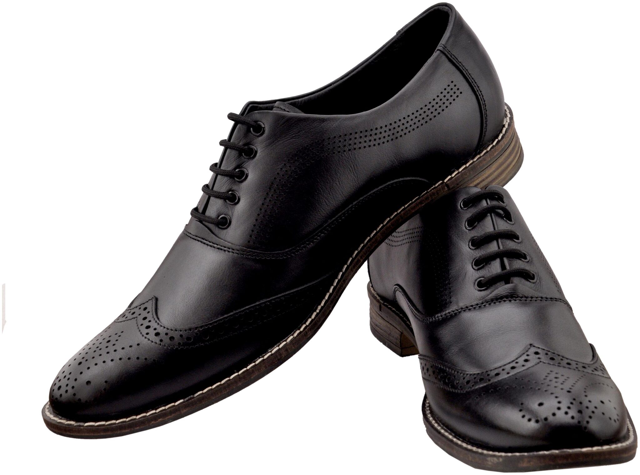 

BRIGHT HORSE Men Black Brogues Formal Shoes - BH-2002-BLACK