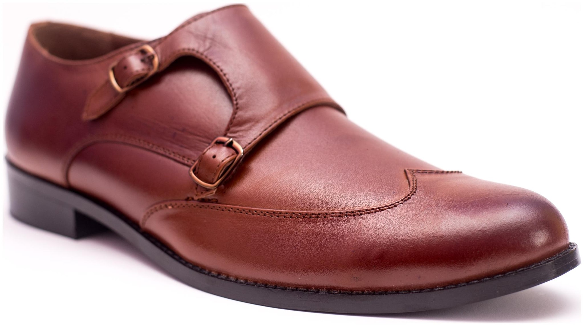 

BROWN GENUINE LEATHER FORMAL MONKS