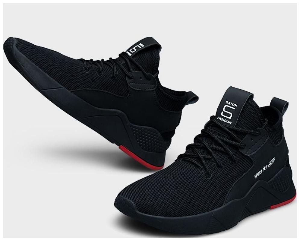 

BROWN HORSE Men Running Shoes ( Black )
