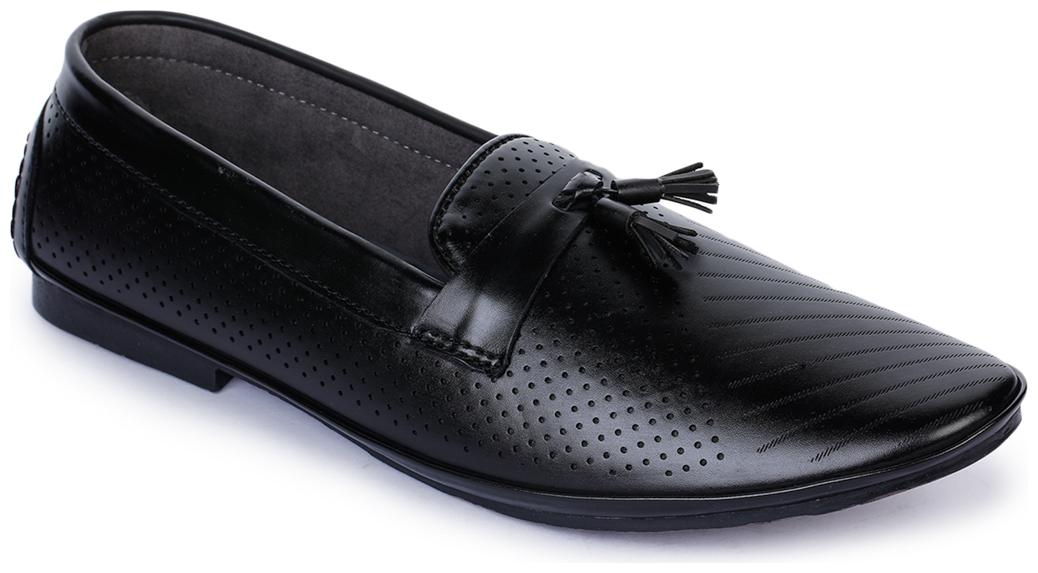

Bruno Manetti Men Black Loafers - VS-001-BLACK - VS-001-BLACK 10