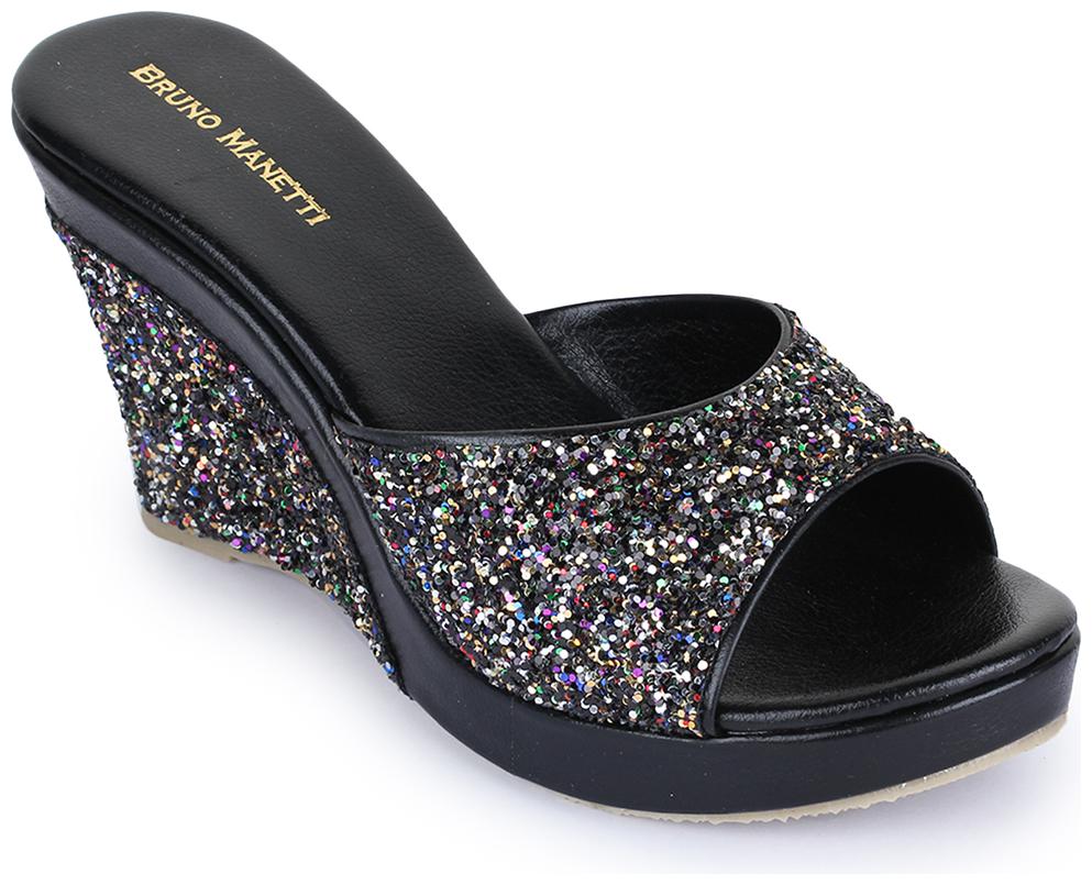 

Bruno Manetti Women Black Heeled Sandals