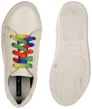 Bruno Manetti White Casual Shoes