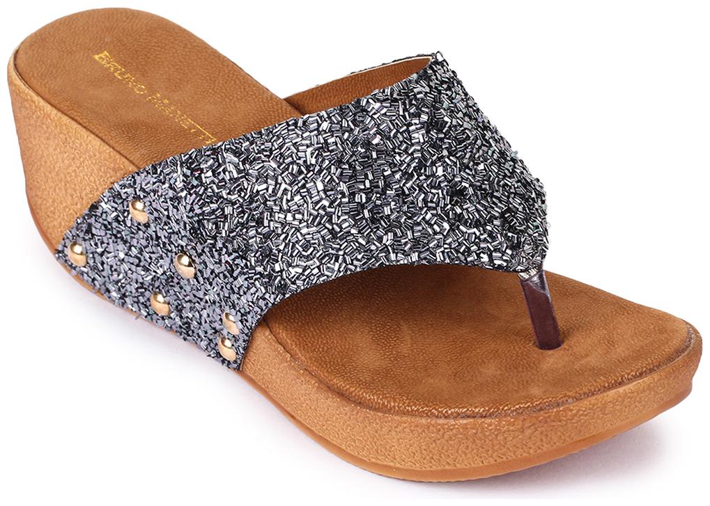 

Bruno Manetti Women Grey Wedges