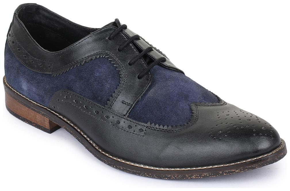 

Bruno Manetti Men Black Leather Formal Shoes