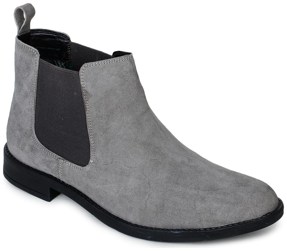 

Bruno Manetti Men Grey Ankle Boots - S-195-02-GREY 11
