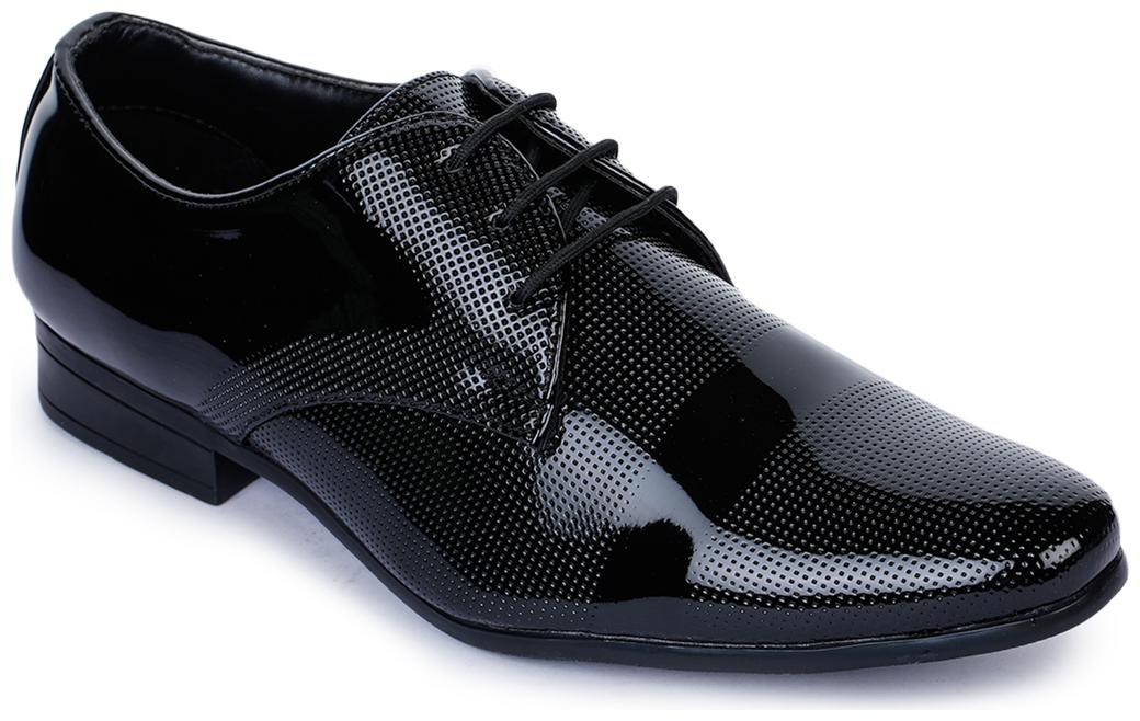 

Bruno Manetti Men Black Derby Formal Shoes - 6055-BLACK