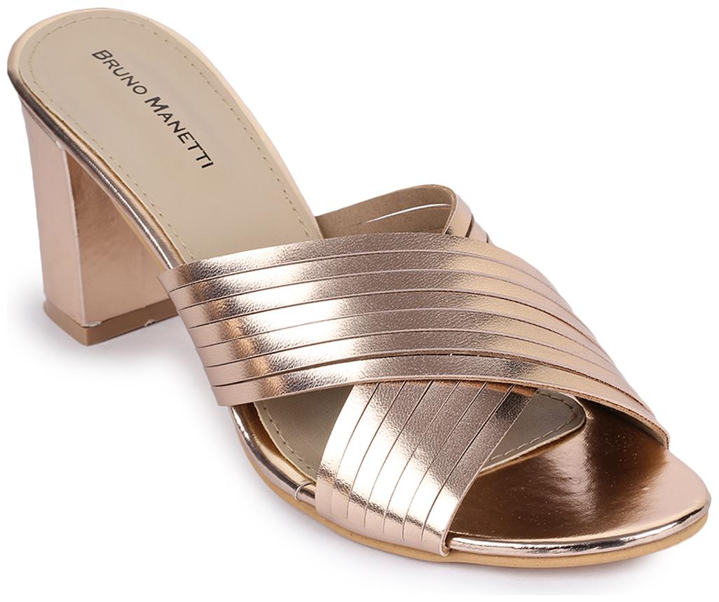 

Bruno Manetti Women Pink Heeled Sandals