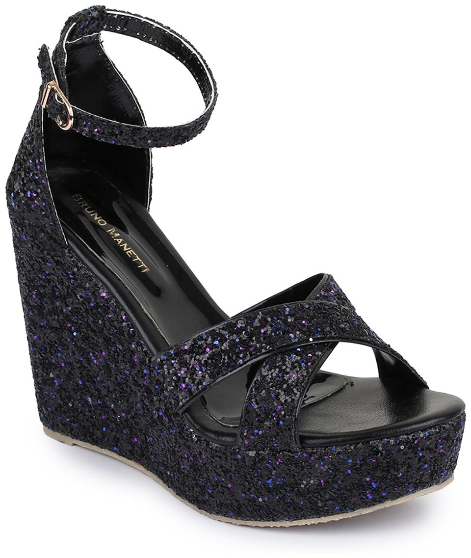 

Bruno Manetti Women Black Heeled Sandals