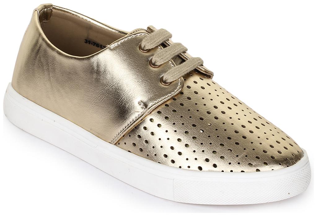 

Bruno Manetti Women Gold Casual Shoes