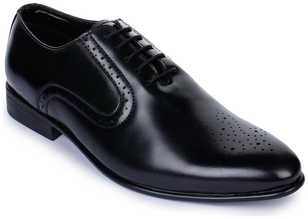

Bruno Manetti Men Black Derby Formal Shoes - 305-BLACK