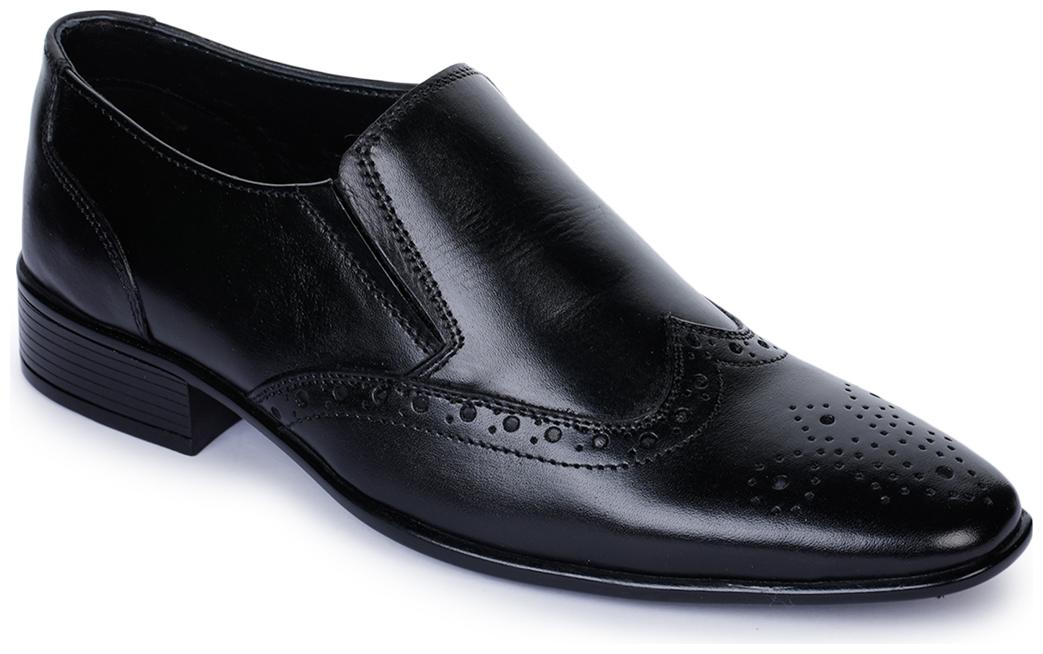 

Bruno Manetti Men Black Slip-On Formal Shoes - 803-L-BLACK