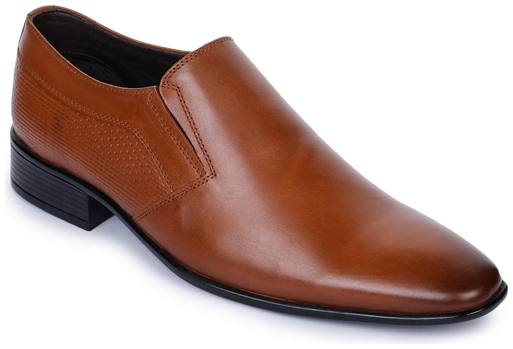 

Bruno Manetti Men Tan Slip-On Formal Shoes