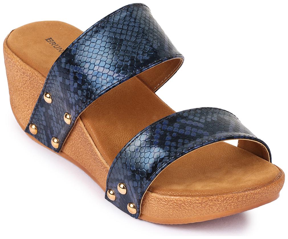 

Bruno Manetti Women Blue Wedges