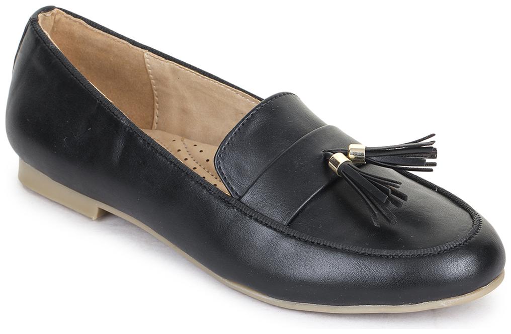 

Bruno Manetti Women Black Loafers