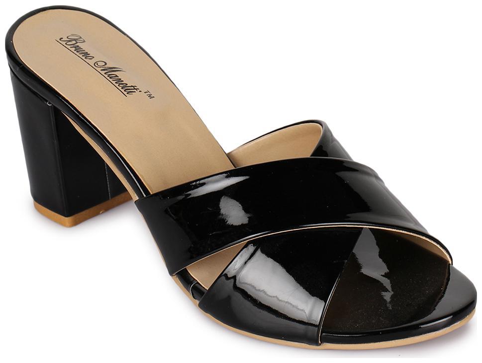 

Bruno Manetti Women Black Heeled Sandals