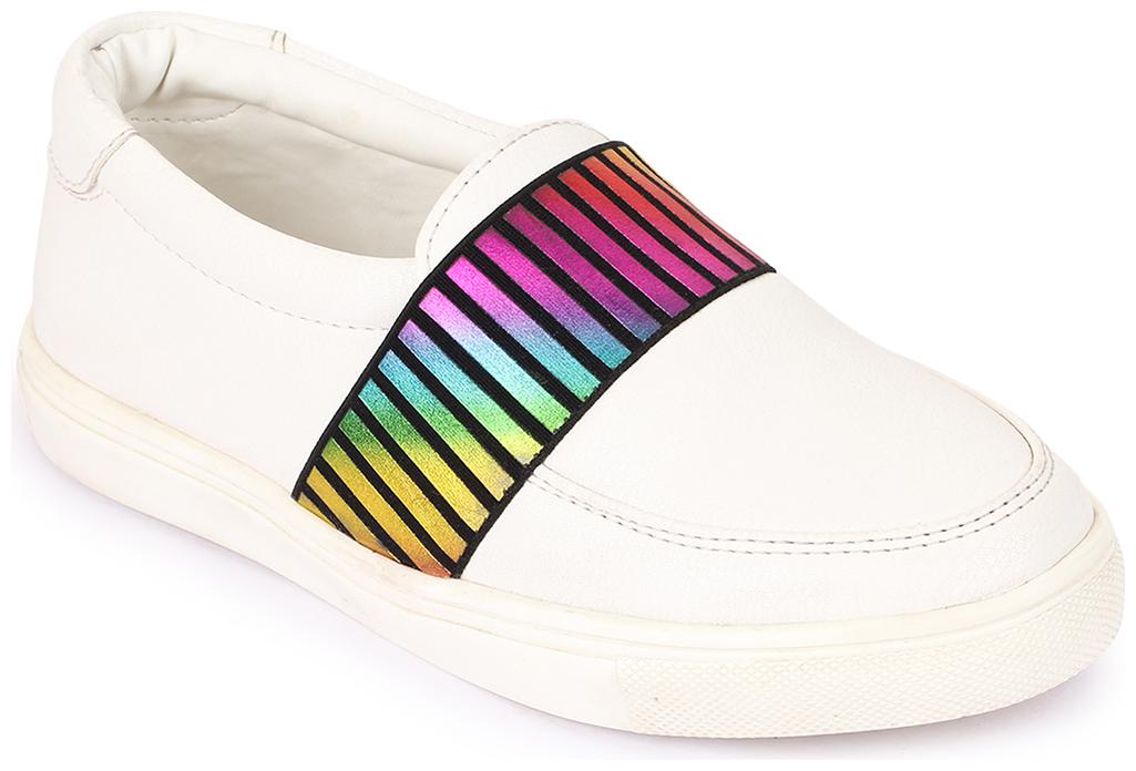 

Bruno Manetti Women White Casual Shoes