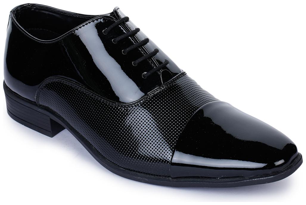 

Bruno Manetti Men Black Derby Formal Shoes - 707-P-BLACK