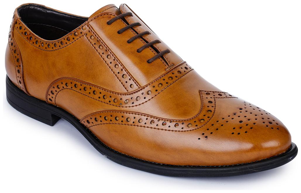 

Bruno Manetti Men Tan Derby Formal Shoes - 503-TAN