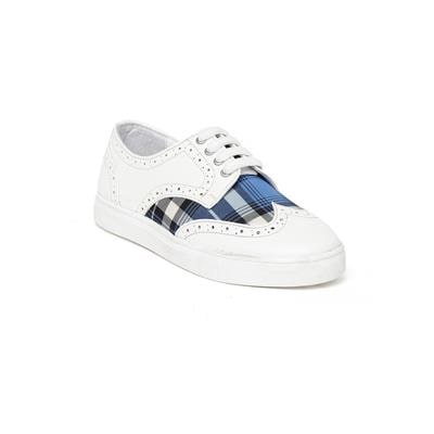 

Bruno Manetti White Casual Shoes