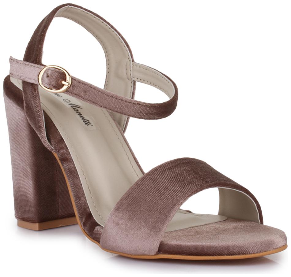

Bruno Manetti Women Beige Suede Leather Sandal