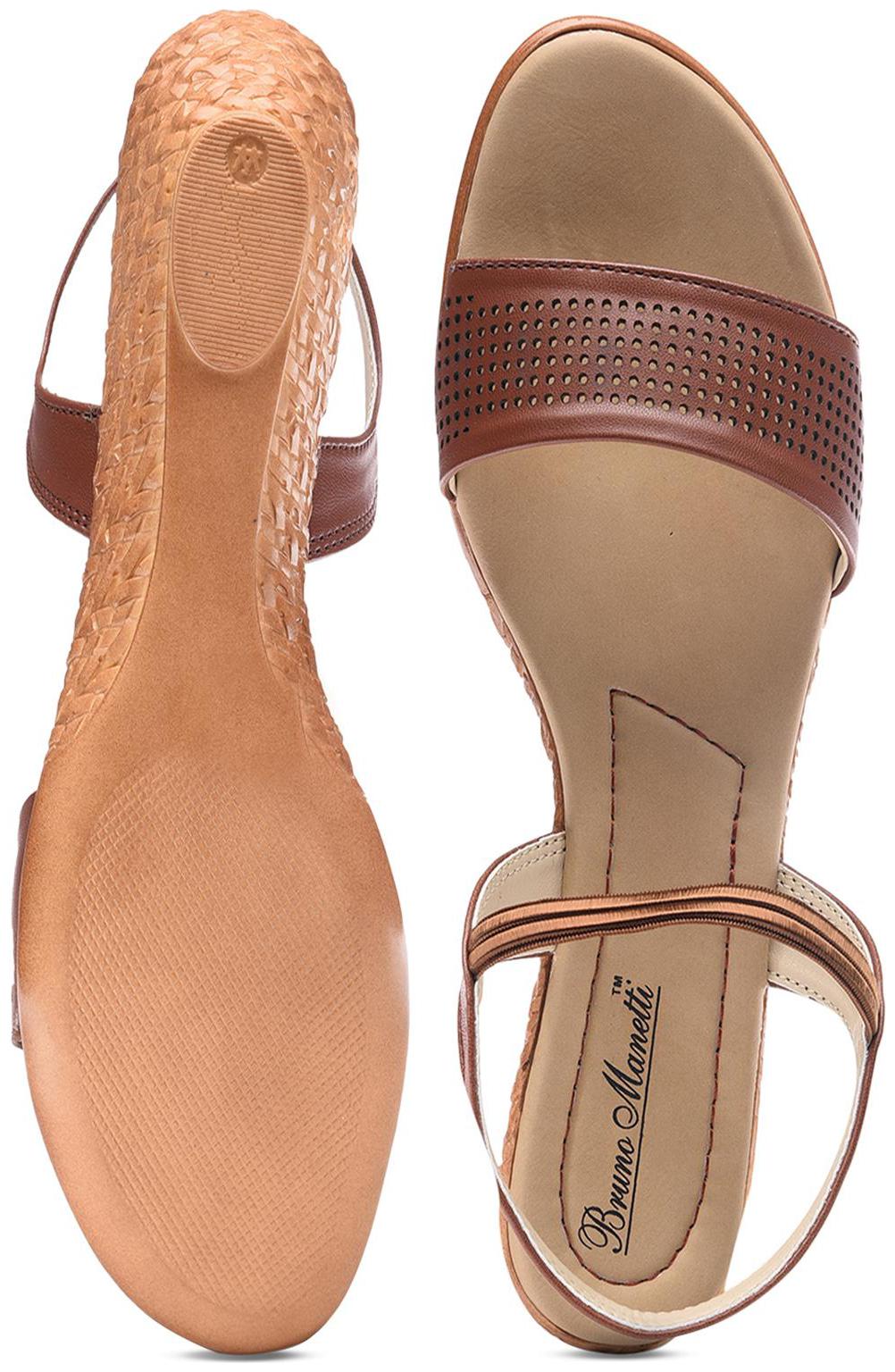 

Bruno Manetti Women Gold Sandals