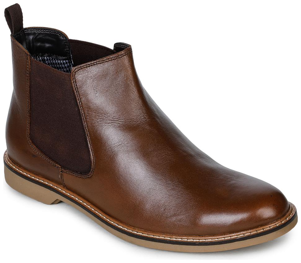 

Bruno Manetti Men Brown Ankle Boots - L-195-02-CHIKOO 10