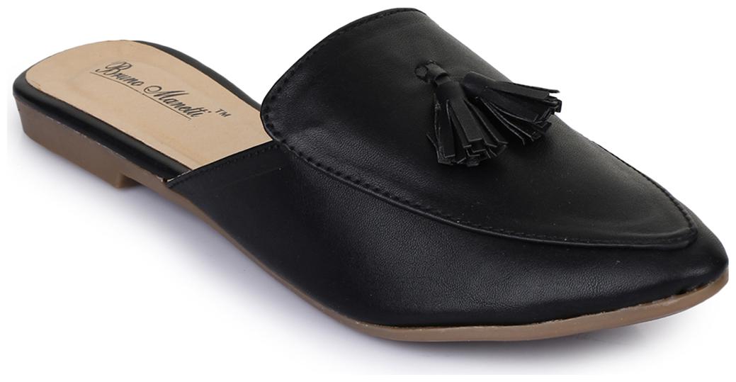 

Bruno ManettiWomen Black Synthetic Leather Loafers