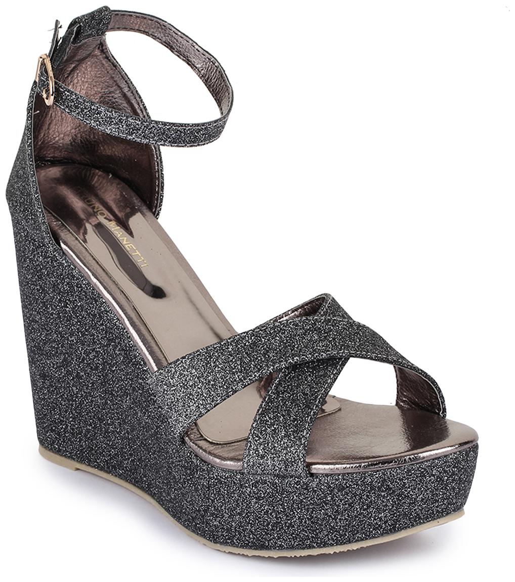 

Bruno Manetti Women Grey Heeled Sandals