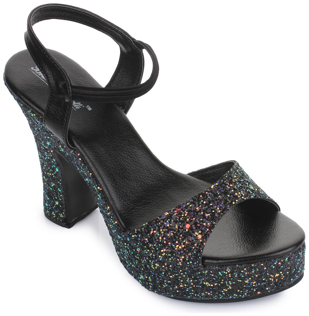 

Bruno Manetti Women Black Heeled Gladiators