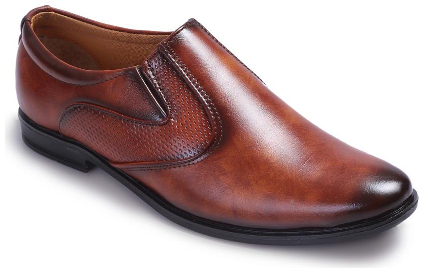 

BUCIK Men Tan Slip-On Formal Shoes - BCK007-TAN