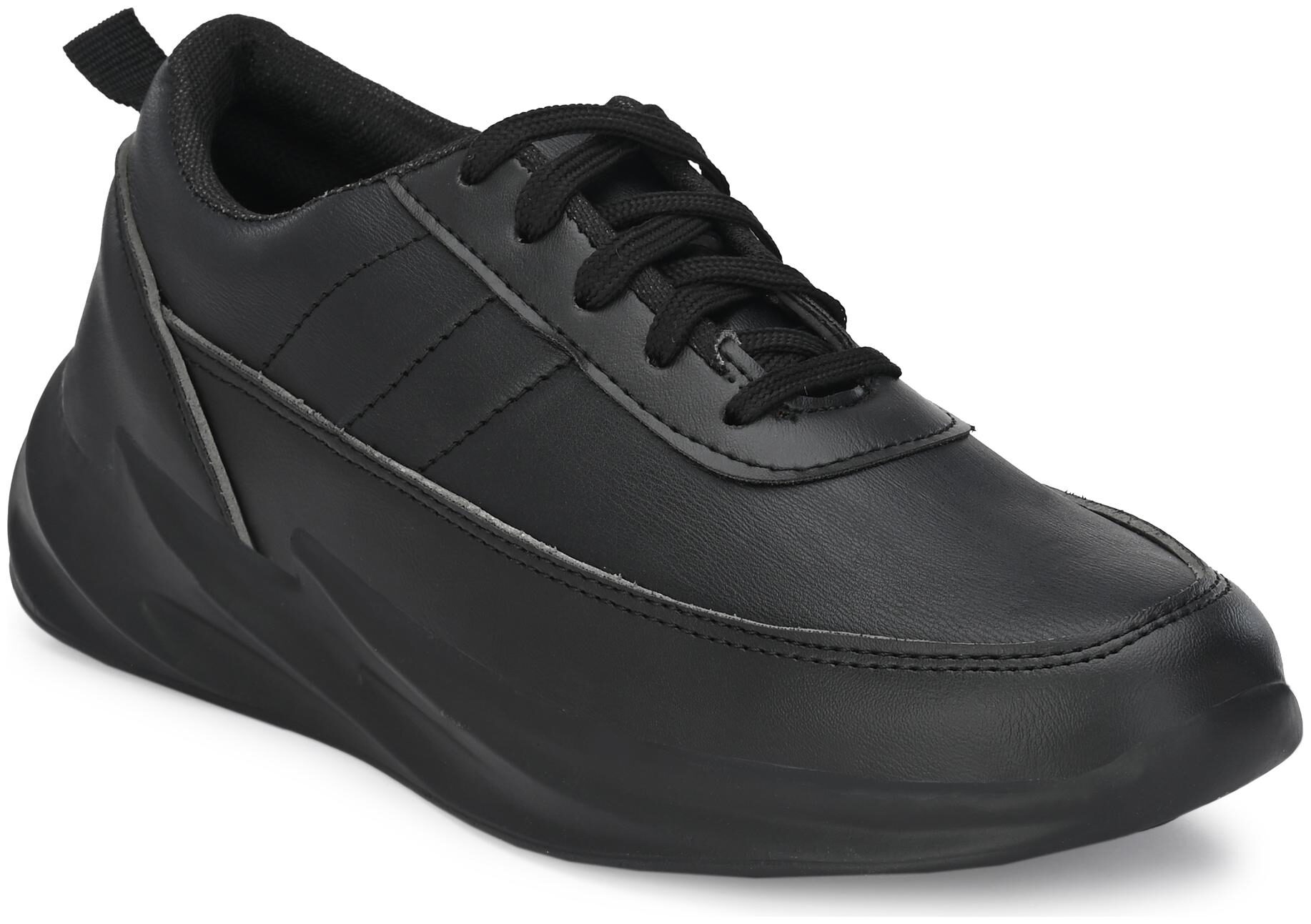 

Bucik Men S Black Synthetic Leather Casual Shoes