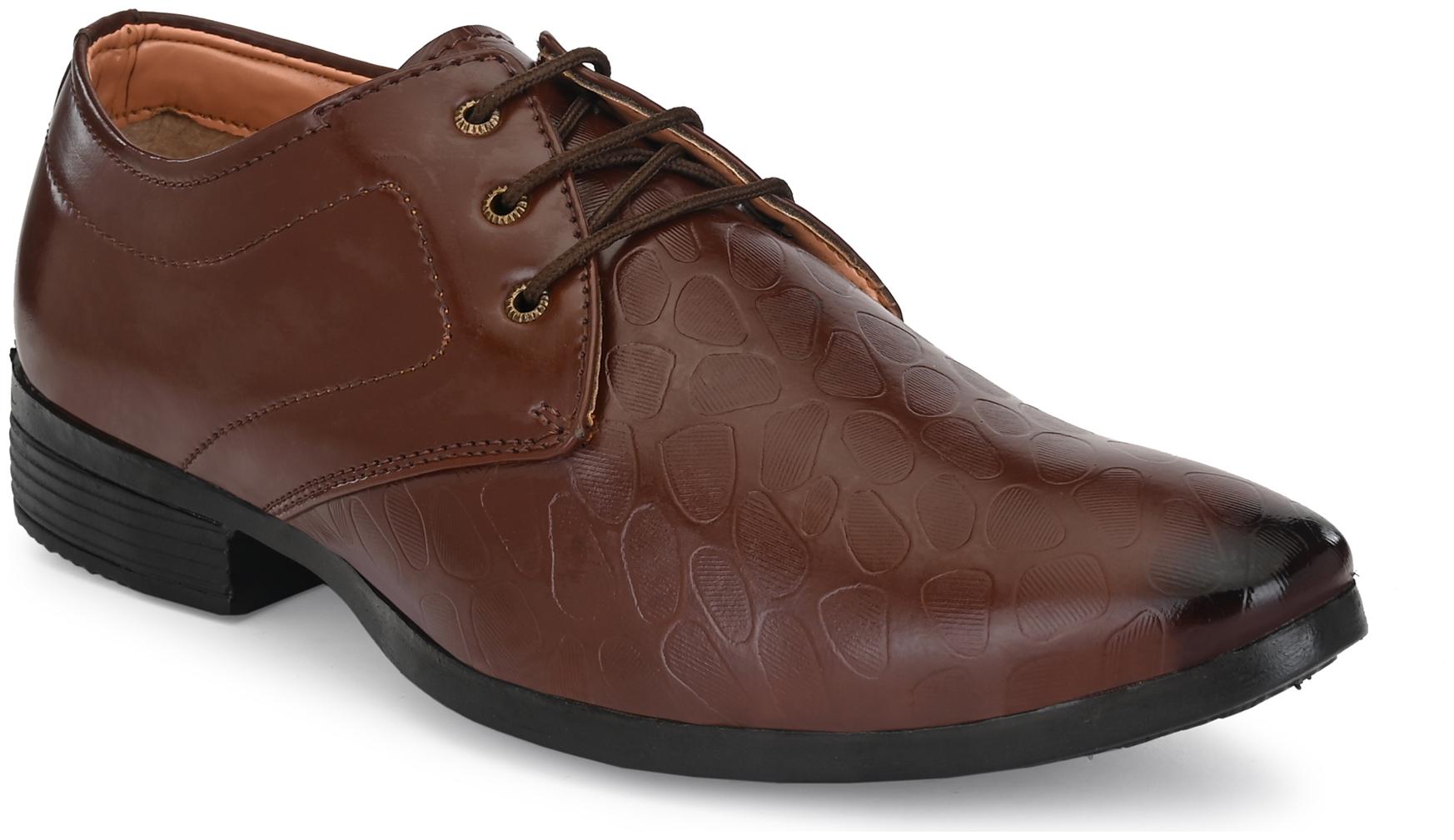 

BUCIK Men Brown Derby Formal Shoes - BCK4012-BROWN