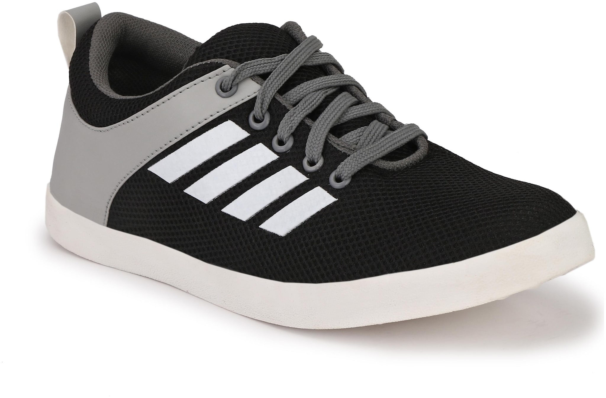 

Bucik Men S Black Mesh Smart Casual Shoes