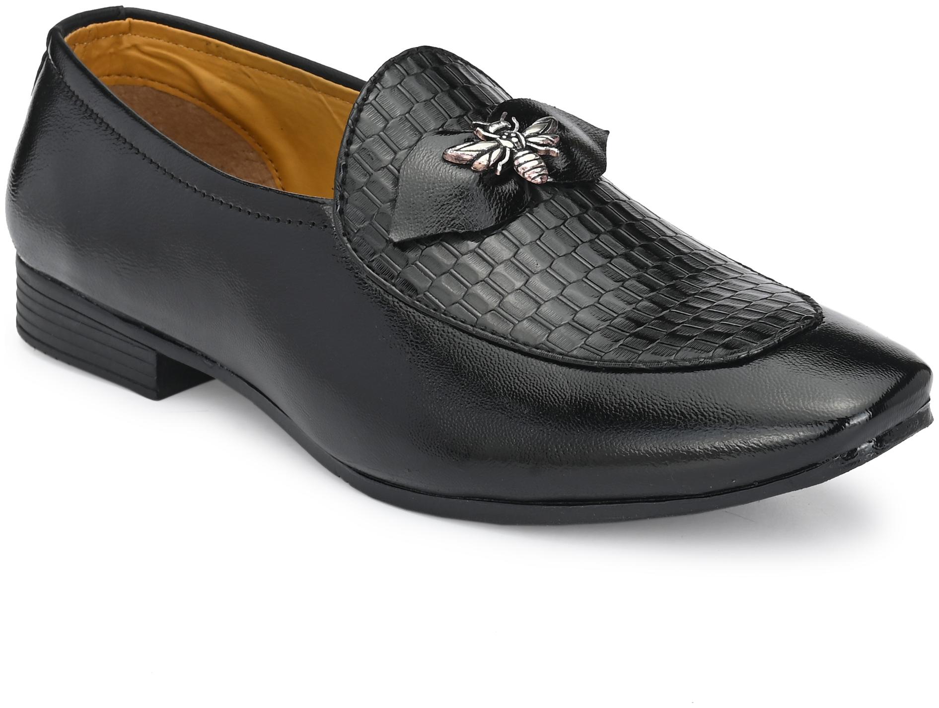 

BUCIK Men Black Derby Formal Shoes - BCK2025-BLACK