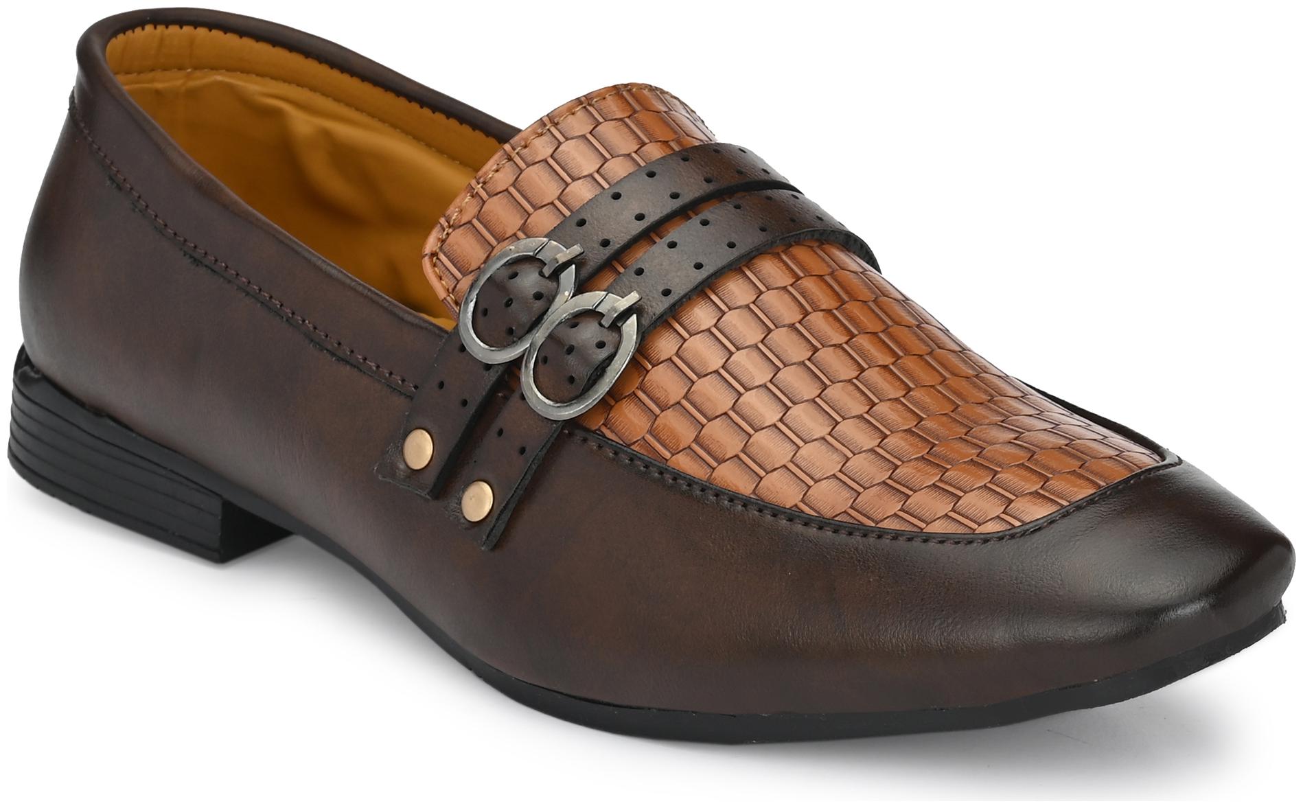 

BUCIK Men Brown Derby Formal Shoes - BCK2027-BROWN