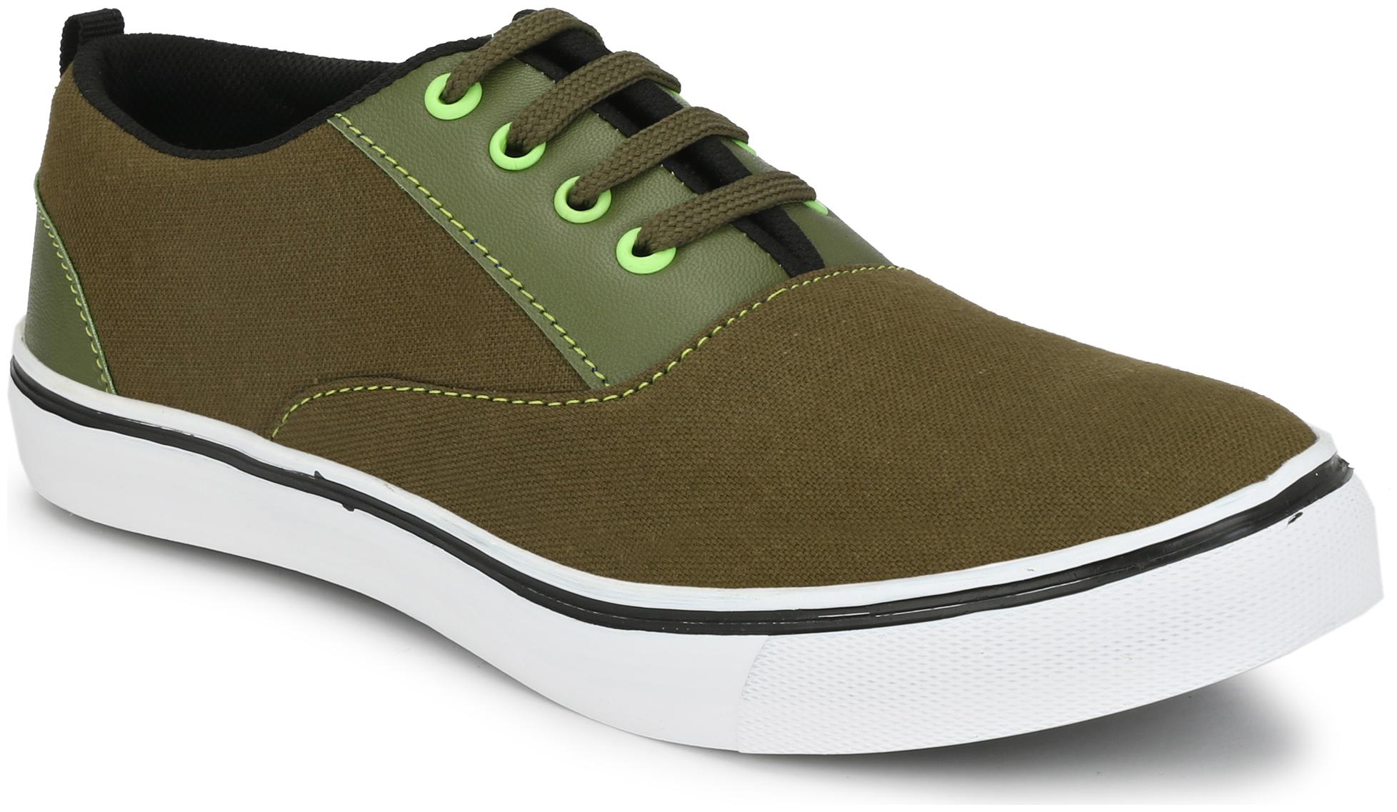 

Bucik Men S Olive Mesh Casual Shoe