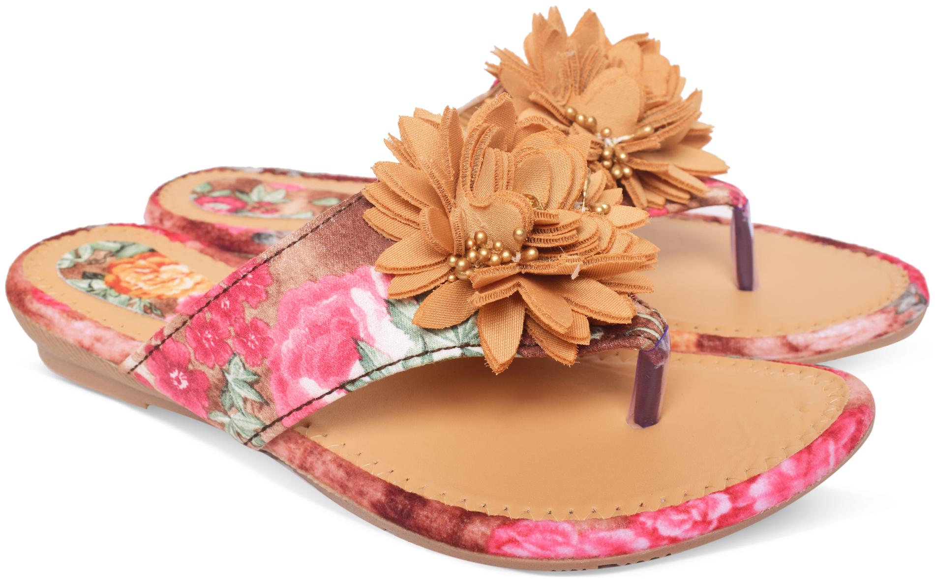 

Butchi Women Beige Open Toe Flats