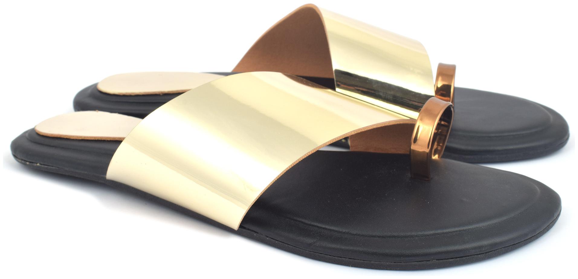

Butchi Women Copper Open Toe Flats
